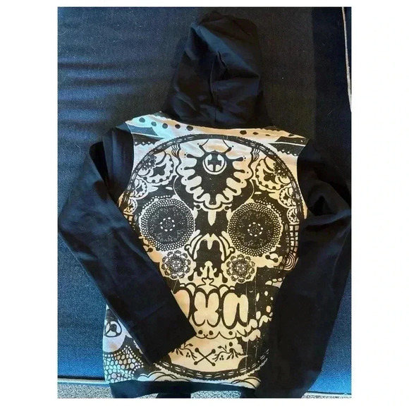 NWT Skull Hoodie by One Teaspoon (XS) - Picture 3 of 7